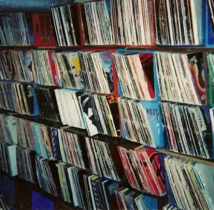 Vinyl records from the collection